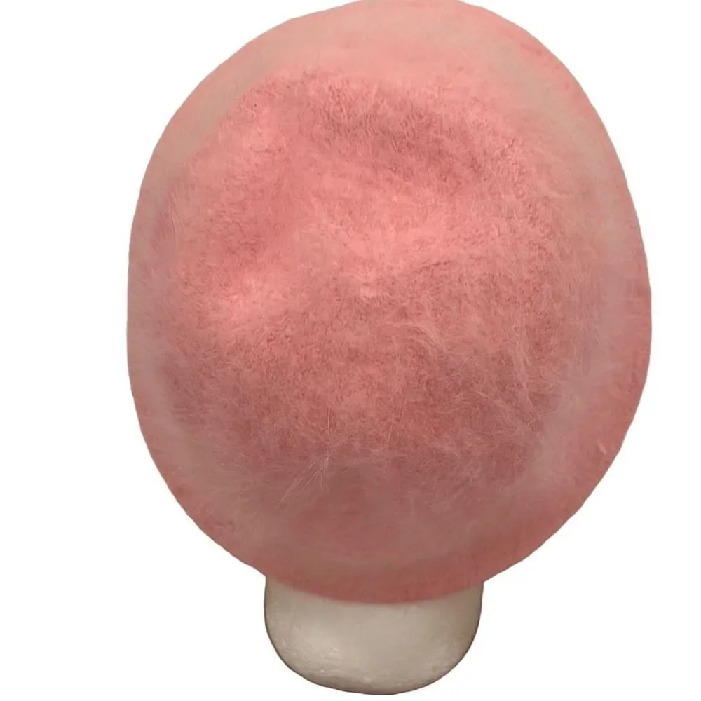 Axxents Angora Wool blend Bucket Hat Pink